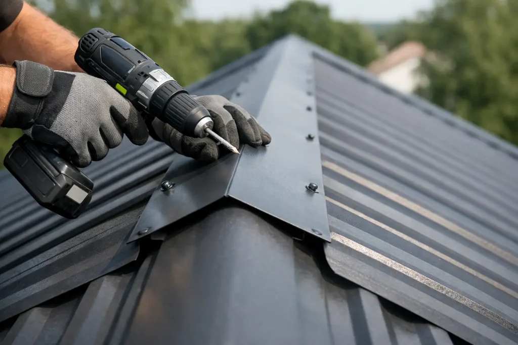 How to Fit Metal Roof Ridge Flashing