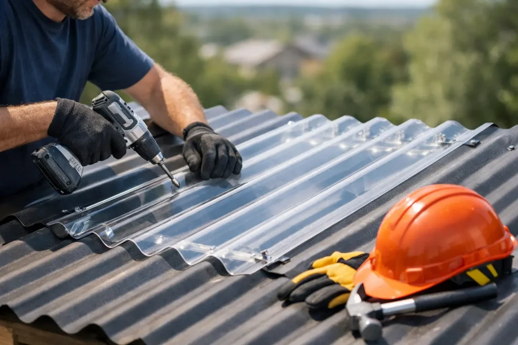 How to Install Corrugated Rooflights Correctly