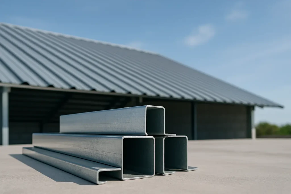 What size purlins for a metal roof?