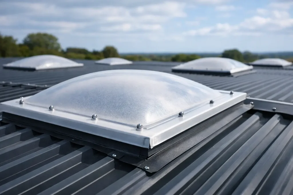 Choosing GRP Rooflights for Metal Roofs